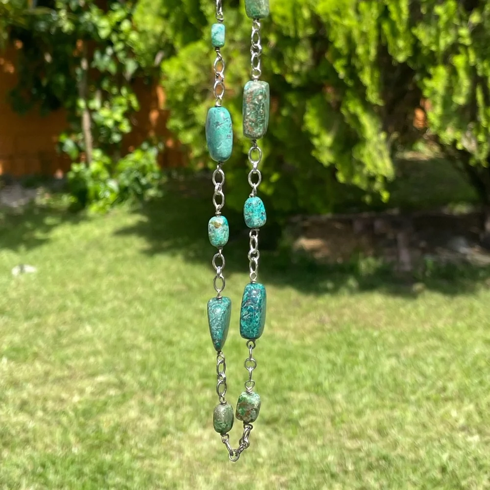 Turquoise 925 Sterling Silver Necklace